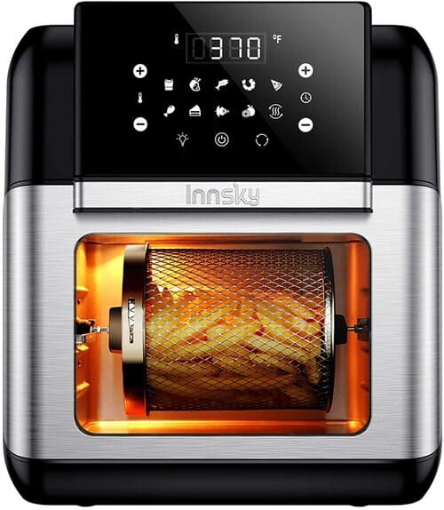3. Innsky 10.6 Quart Air Fryer Oven with Rotisserie